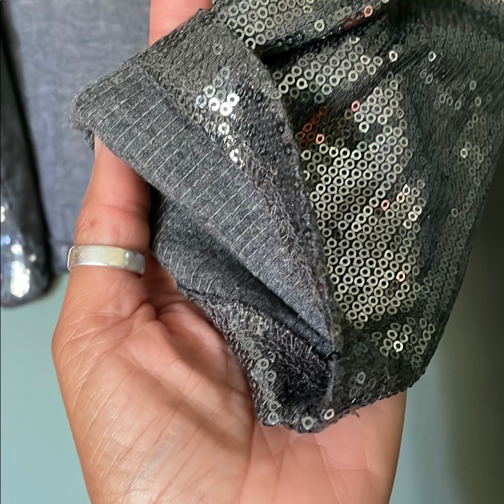 DEB Silver Sequin Blazer Jacket - Picture 12 of 14